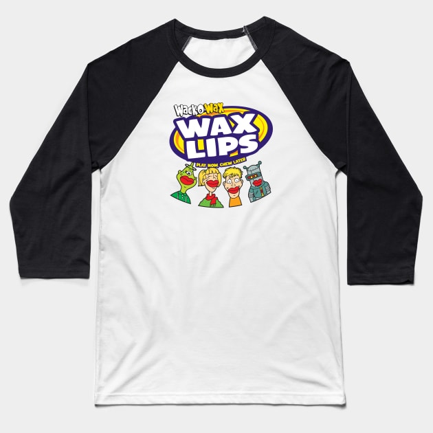 Wacko Wax - Wax Lips Baseball T-Shirt by Chewbaccadoll